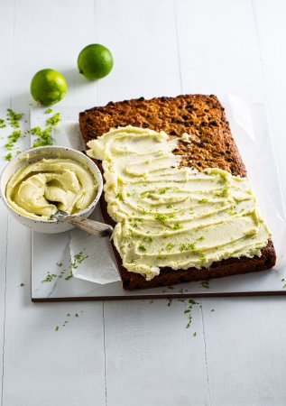Green apple and lime slice